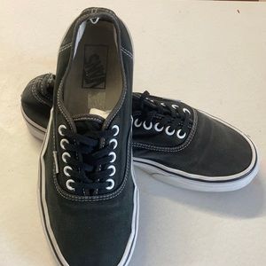 Vans black and white shoes